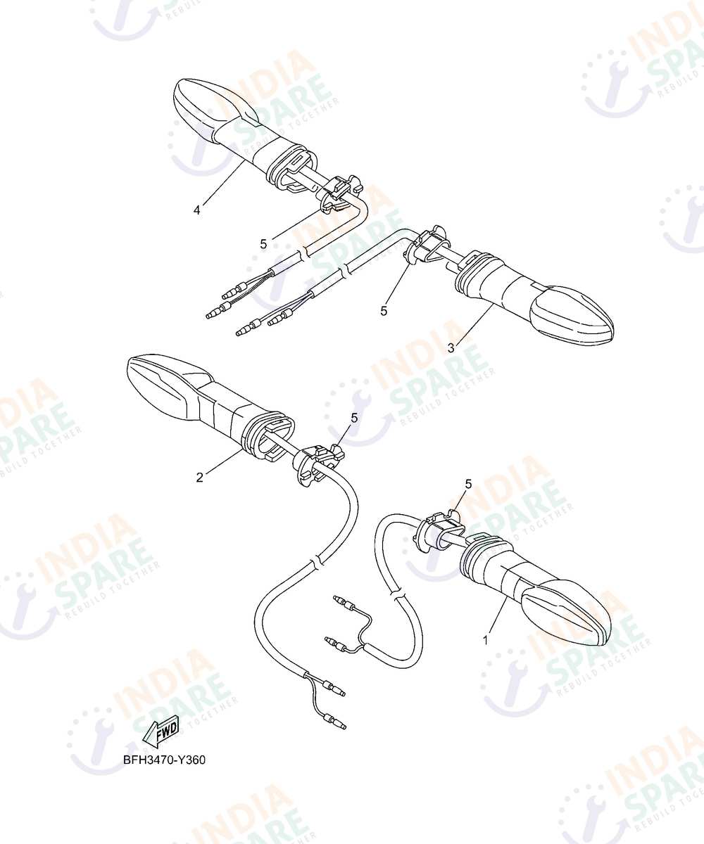 YAMAHA D001 FZ RAVE Series FLASHER LIGHT